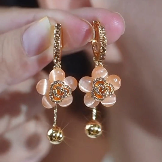 Flower Ball Earrings