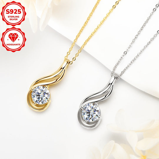 Elegant 2ct Moissanite Pendant Necklace