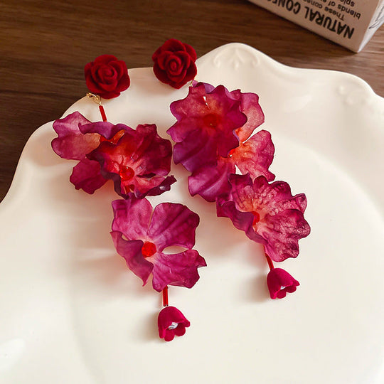 Vintage Rose Earrings
