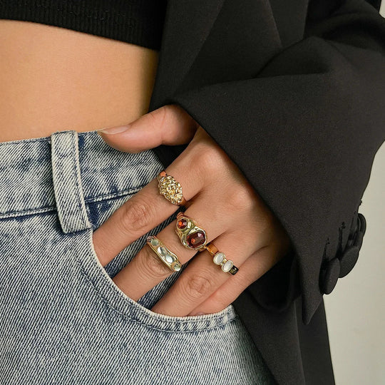 Ischia - Terra Ring Set (4-Pack)
