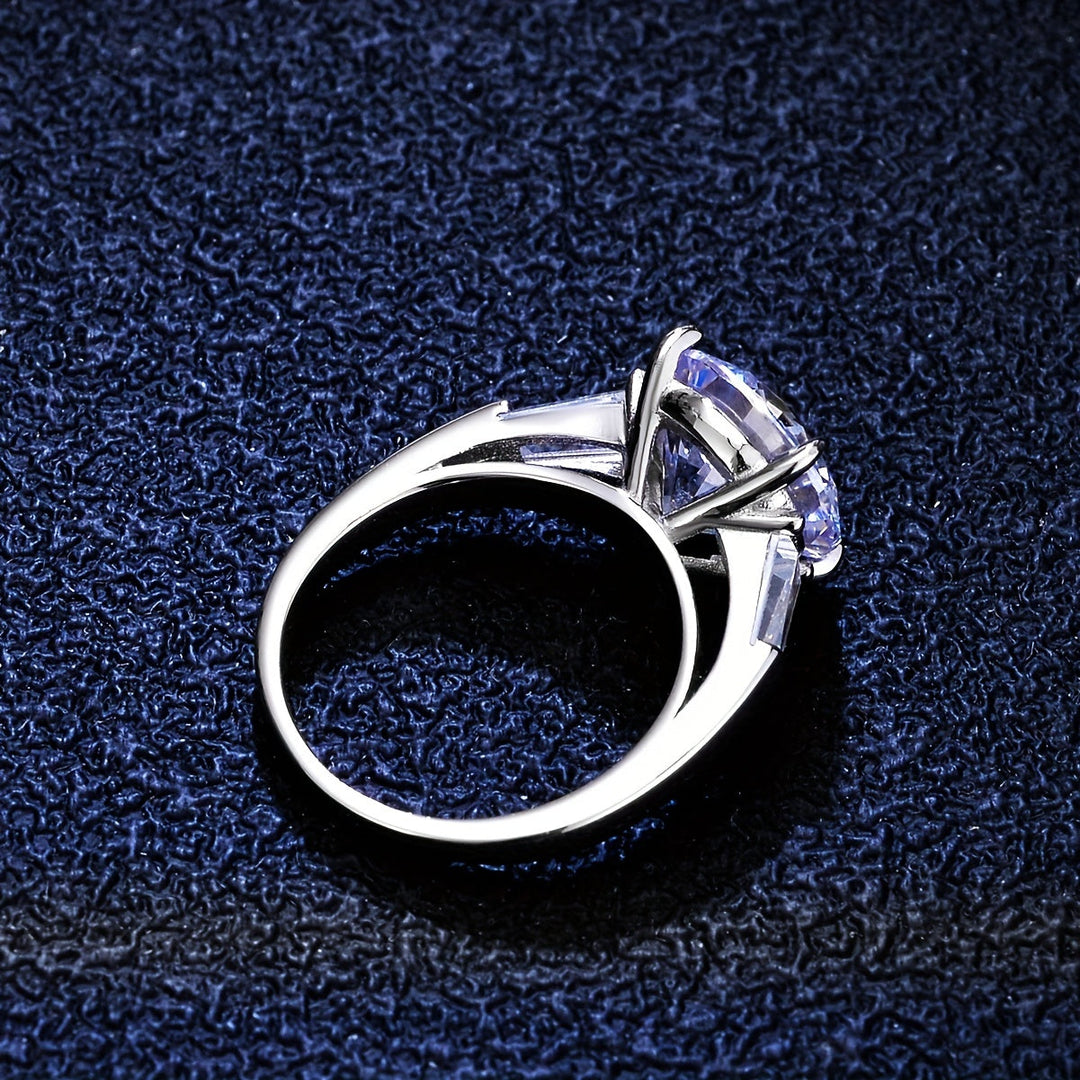 Multi-Color Moissanite Ring