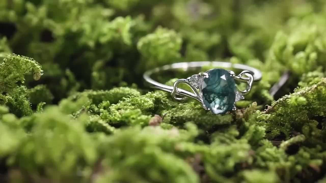 Moss Agate Ring