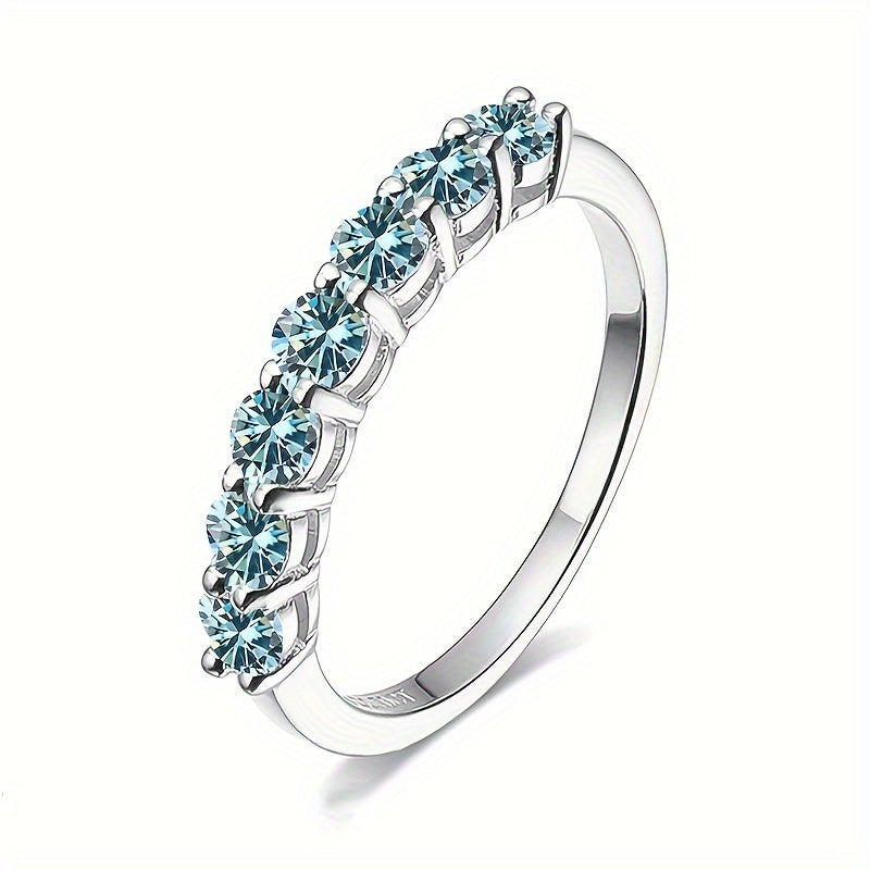 Inlaid Moissanite Promise Ring