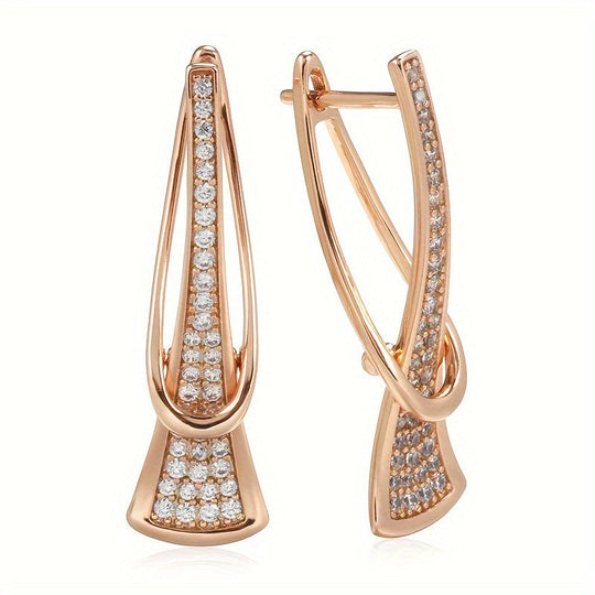 Luxurious Zirconia Earrings