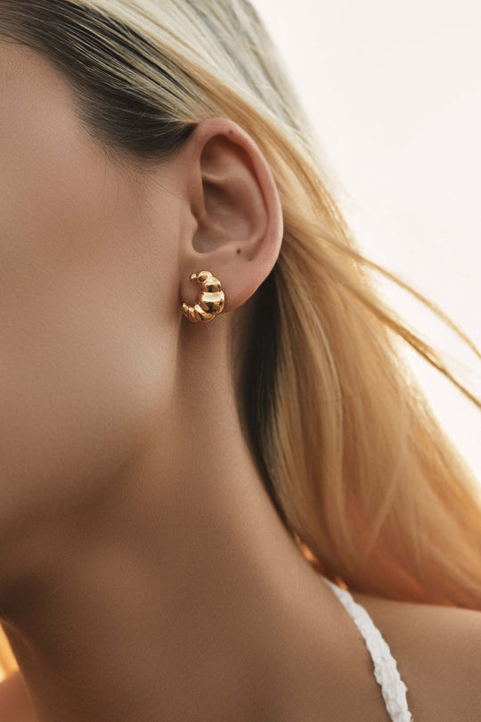 Croissant Stud Earrings