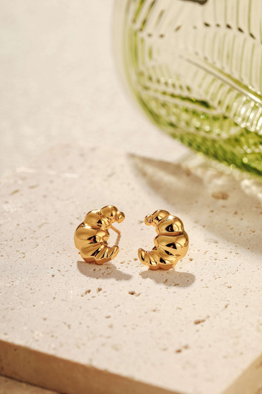 Croissant Stud Earrings