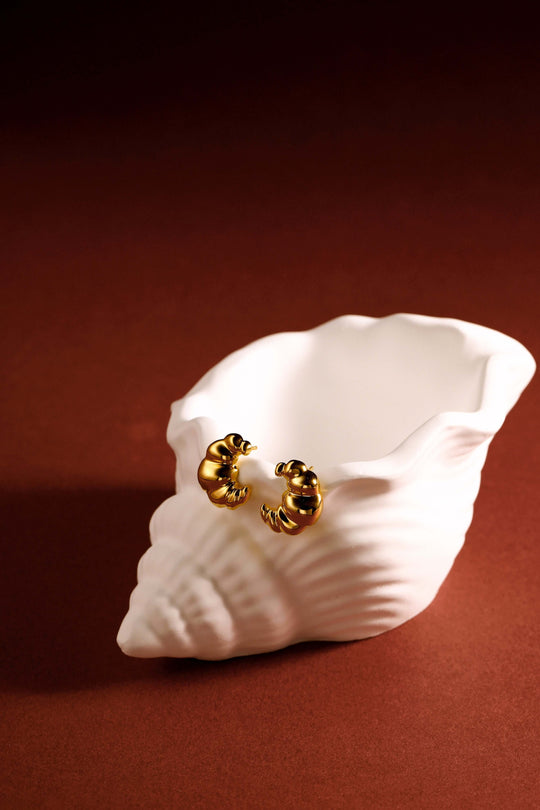 Croissant Stud Earrings