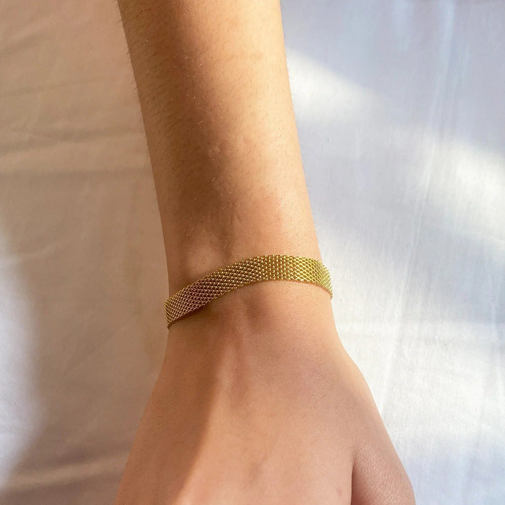 Gold Mesh Bracelet