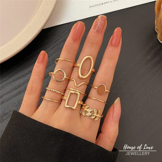 Pack of 11 Vintage Silver Rings