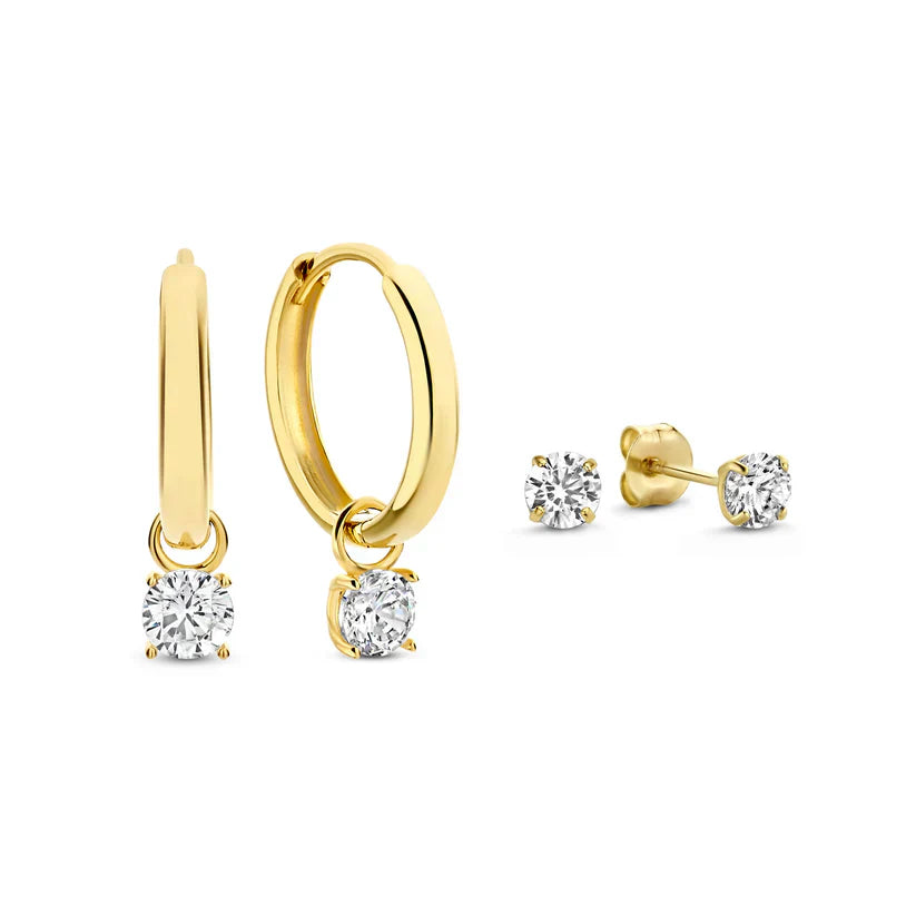 Larmes de Lune Stone Earrings Set