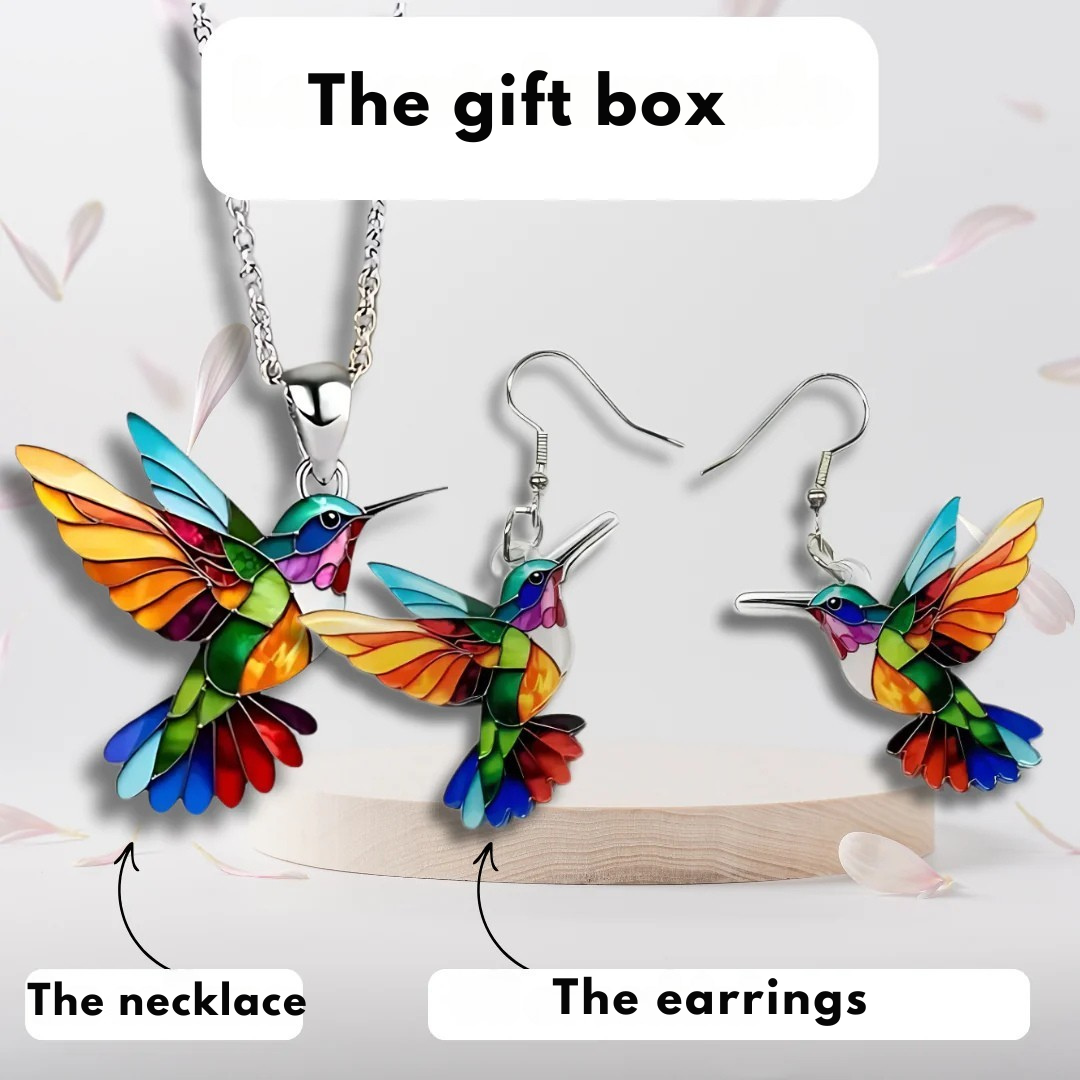 Beautiful hummingbird Design Necklace