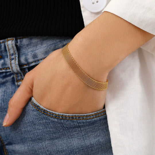 Gold Mesh Bracelet