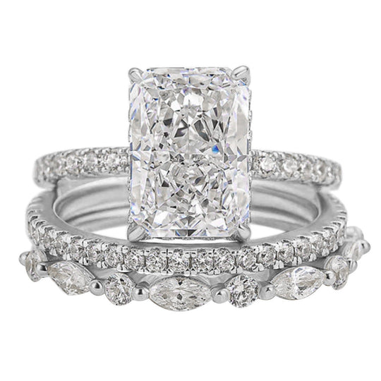 Jaily 3PC Wedding Ring Set