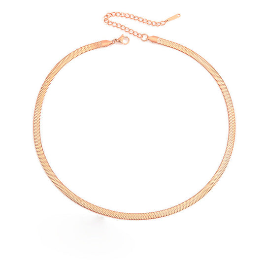 Stella Herringbone Chain Necklace