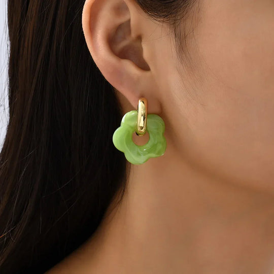 Zara Blossom Hoop Earrings