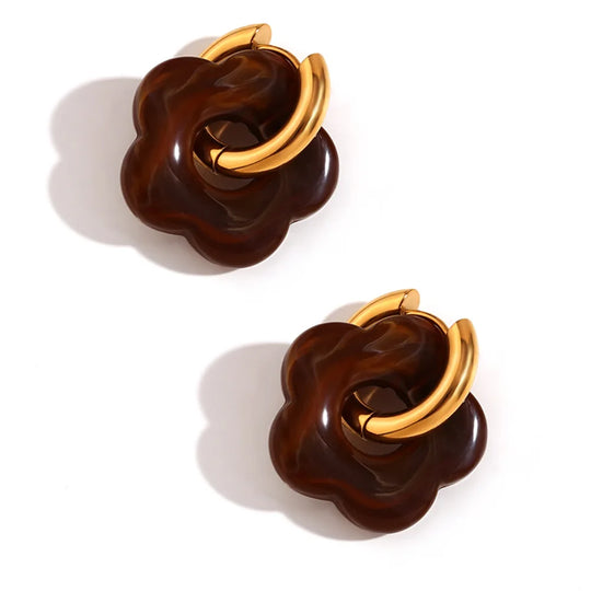 Zara Blossom Hoop Earrings