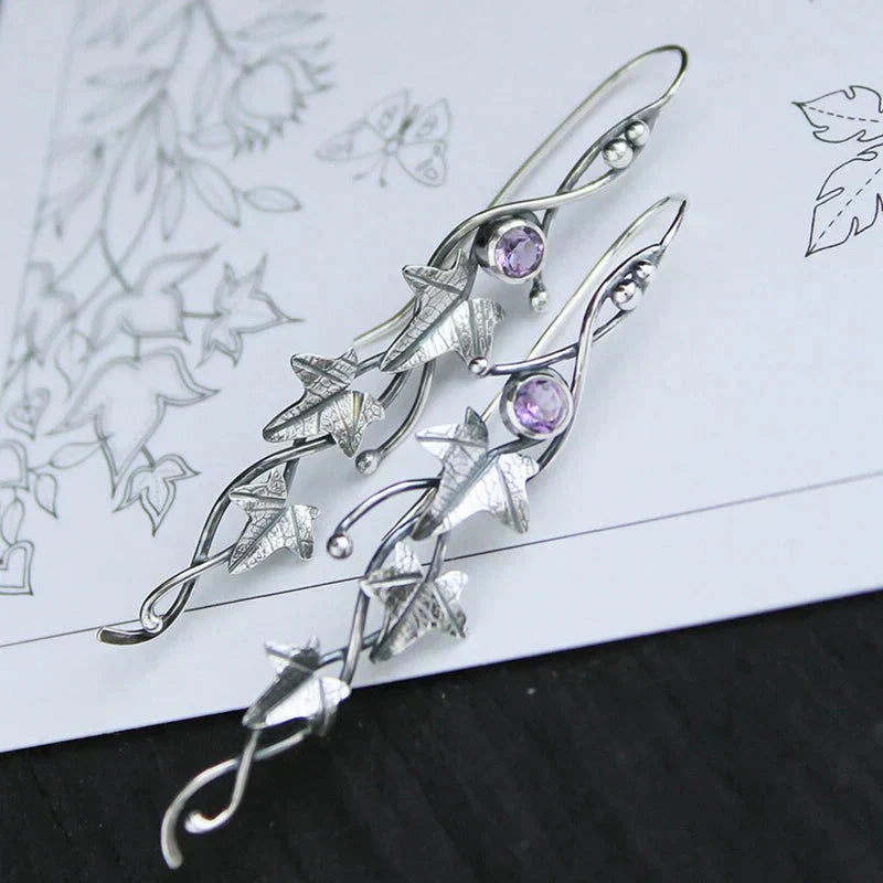 Antique Leaf Elf Earrings