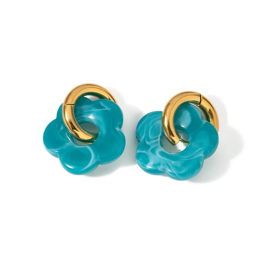 Zara Blossom Hoop Earrings