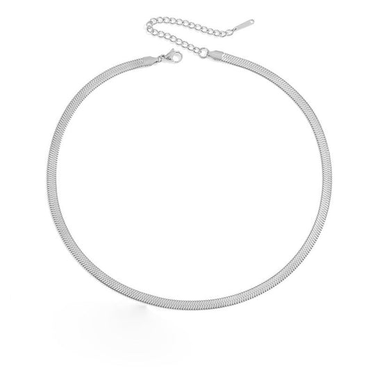 Stella Herringbone Chain Necklace