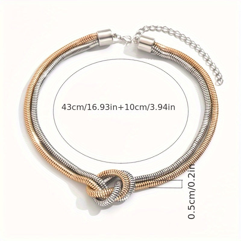 Versatile Multi-Layered Knot Design Necklace
