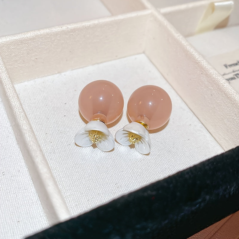 Resin Flower Earrings