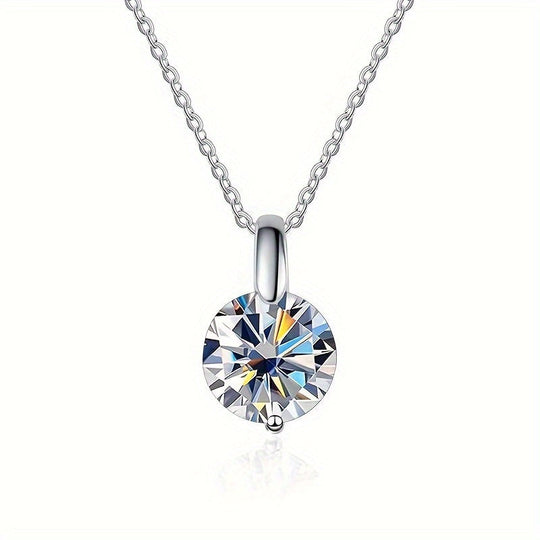 Elegant Multi-Color Moissanite Necklace