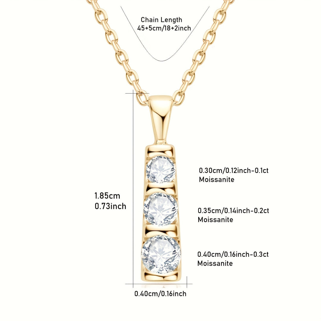 Moissanite Pendant Necklace