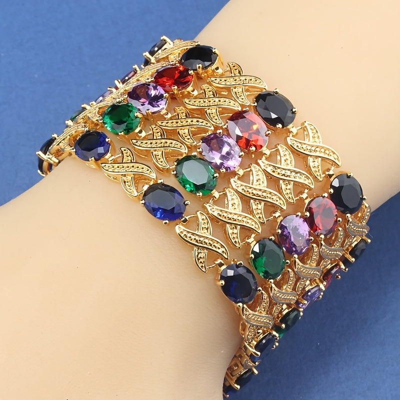 Classic Multicolor Tennis Bracelet