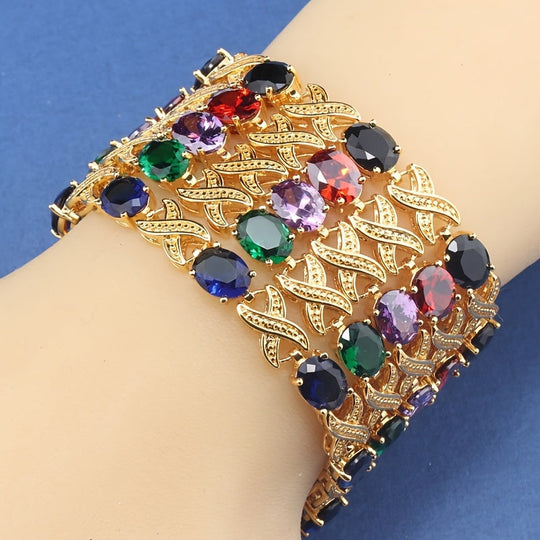 Classic Multicolor Tennis Bracelet