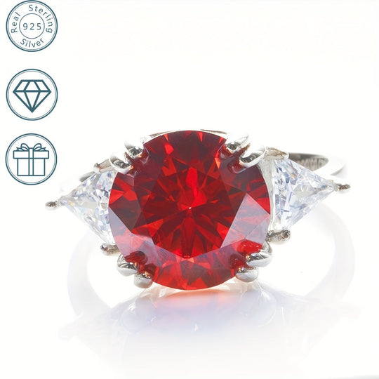 Gemstone Moissanite Engagement Ring