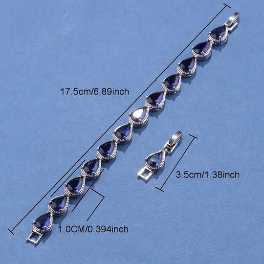 Elegant 5-Piece zirconia Jewelry Set