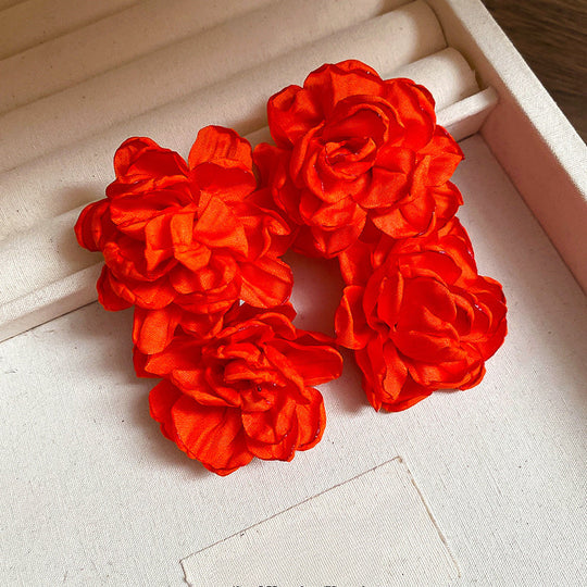 Flower Pendant Earrings