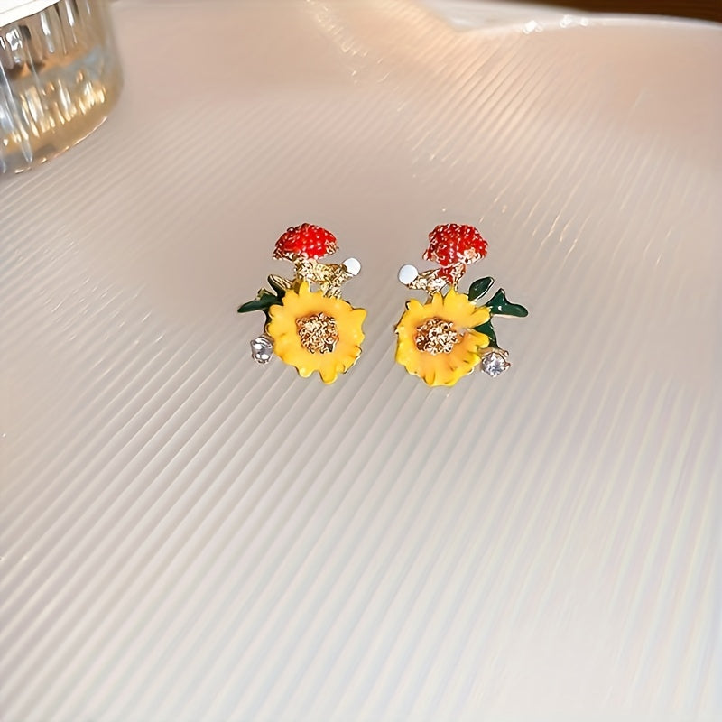 Chunky Enamel Hoop Earrings