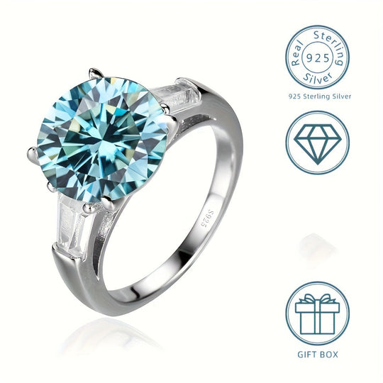 Multi-Color Moissanite Ring