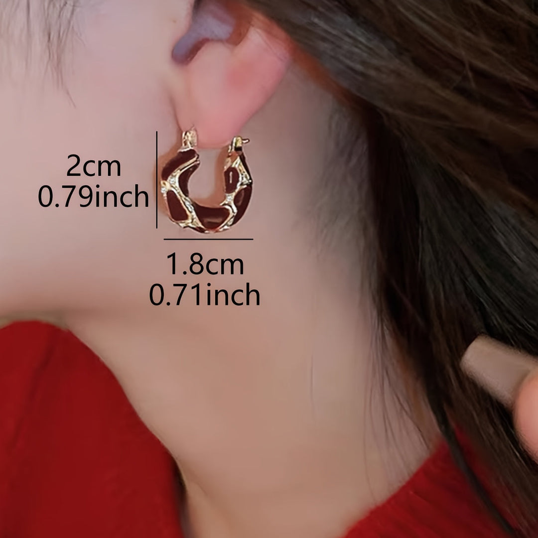 Vintage Elegant Style Hoop Earrings