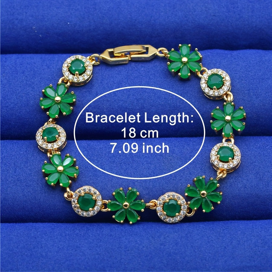 Vintage Elegant Flower Link Chain