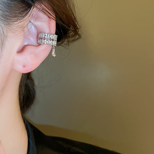 Copper Ear Cuff with Cubic Zirconia