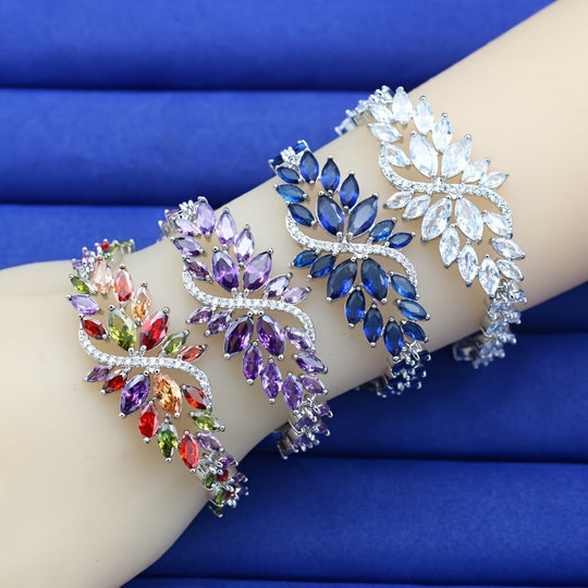 Luxury Elegant Multicolor Zirconia Bracelet