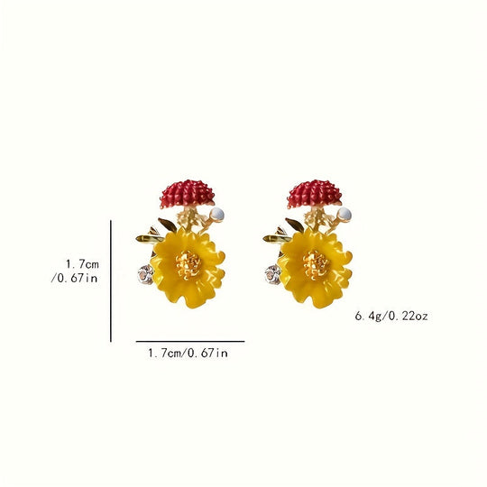 Chunky Enamel Hoop Earrings