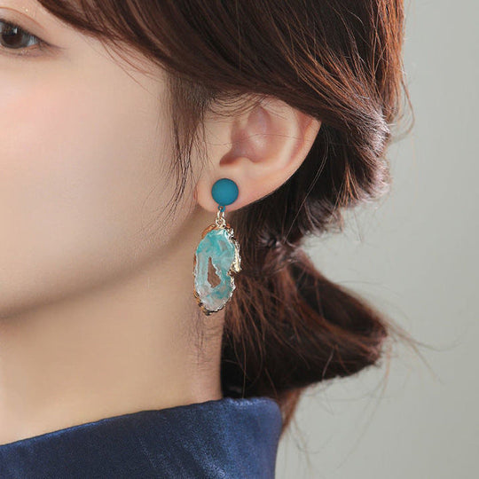 Vintage Irregular Resin Earrings