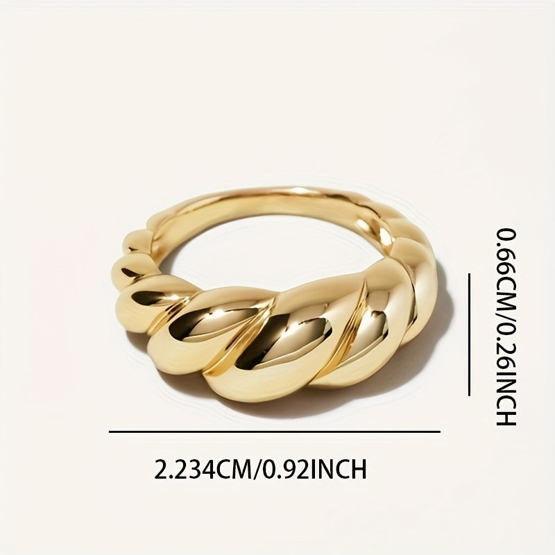Luxury Fashion Chunky Dome Ring