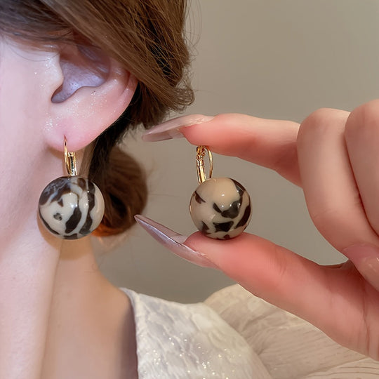 Vintage Resin Dangle Earrings