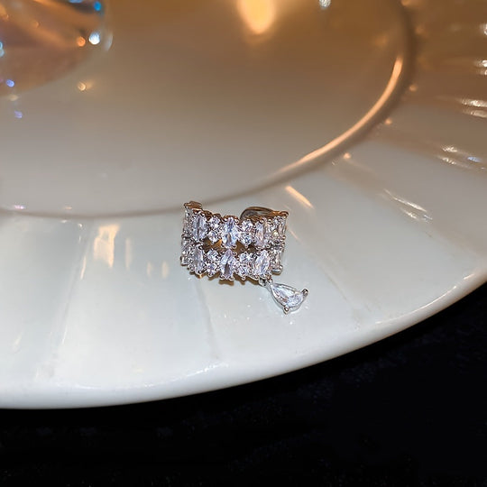 Copper Ear Cuff with Cubic Zirconia