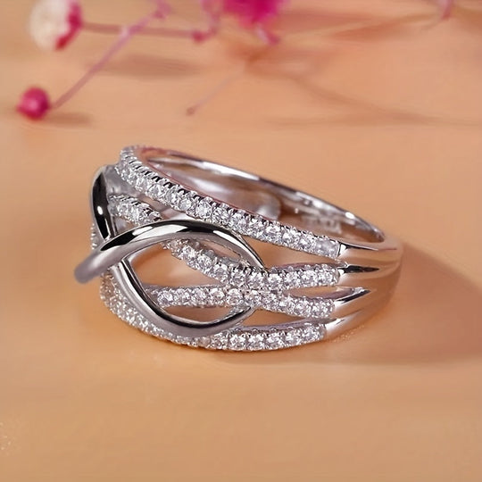 Elegant Zirconia Infinity Love Ring