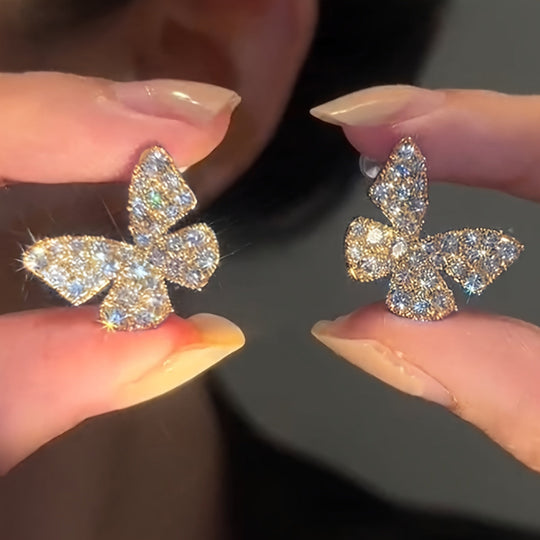 Elegant Butterfly Stud Earrings
