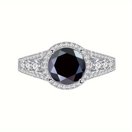 Luxury Blue Moissanite Ring