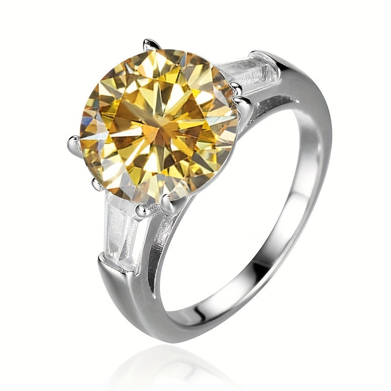 Multi-Color Moissanite Ring