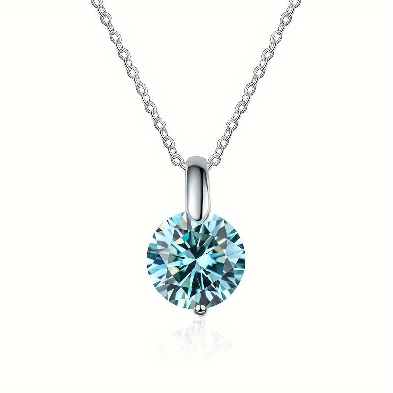 Elegant Multi-Color Moissanite Necklace