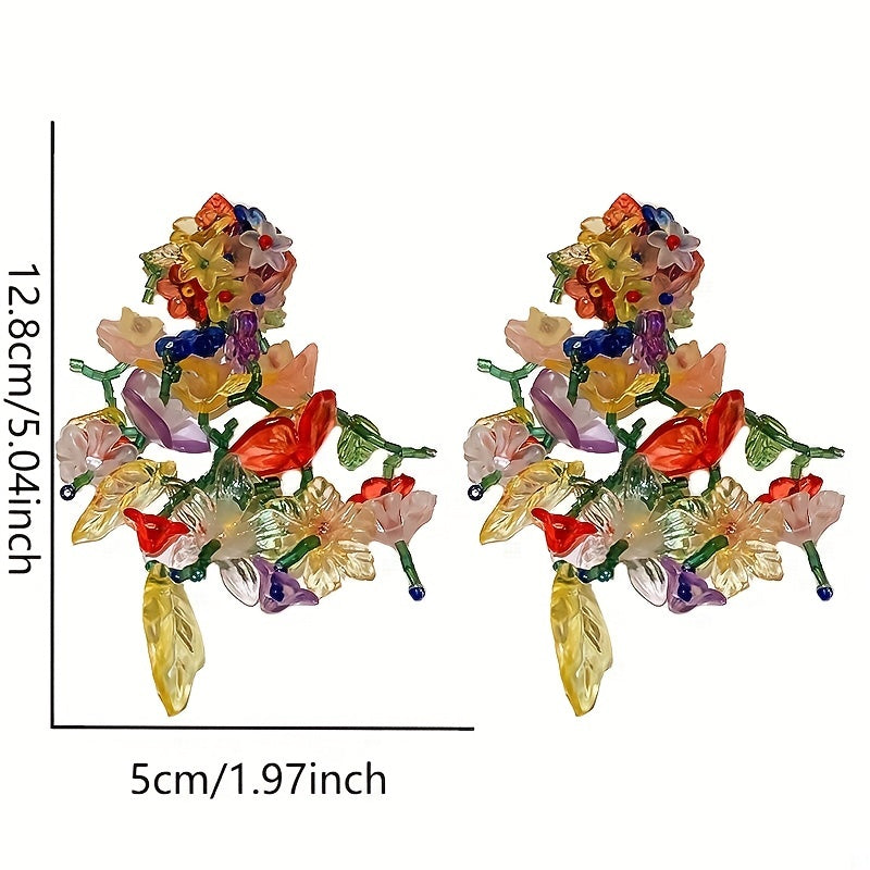 Floral Vine Drop Earrings
