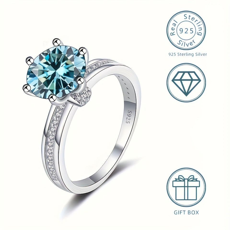 Moissanite Promise Ring